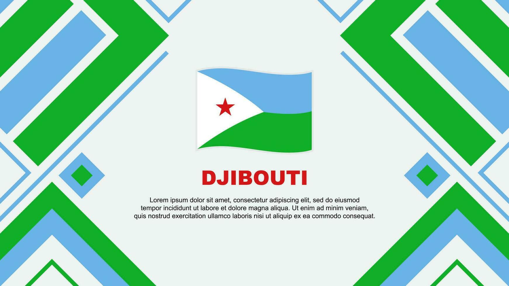 djibouti drapeau abstrait Contexte conception modèle. djibouti indépendance journée bannière fond d'écran vecteur illustration. djibouti drapeau