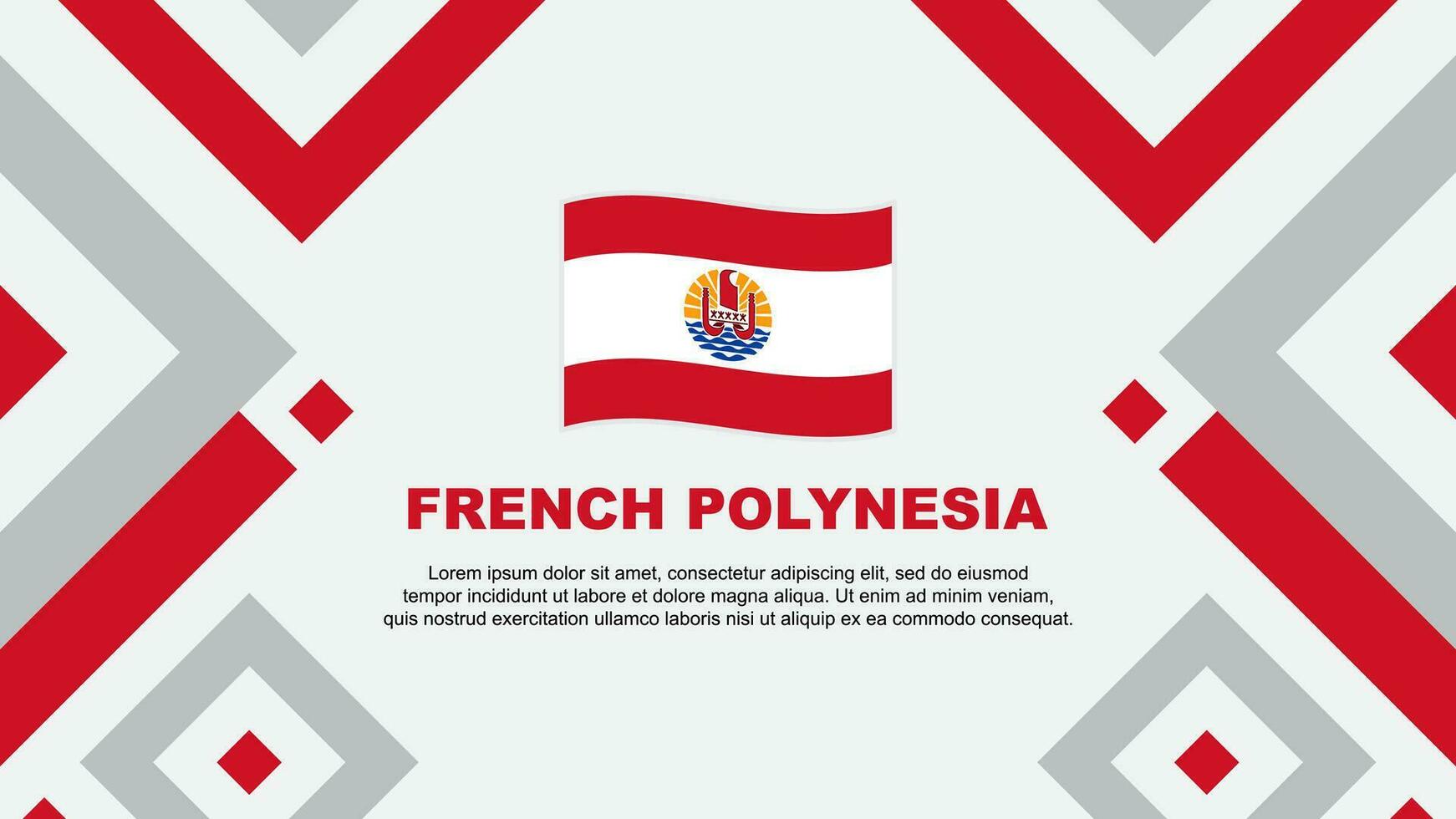 français Polynésie drapeau abstrait Contexte conception modèle. français Polynésie indépendance journée bannière fond d'écran vecteur illustration. français Polynésie modèle