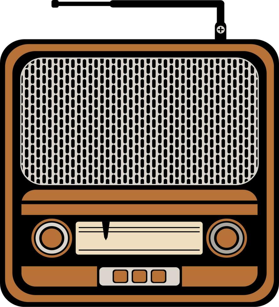 vecteur de radio rétro