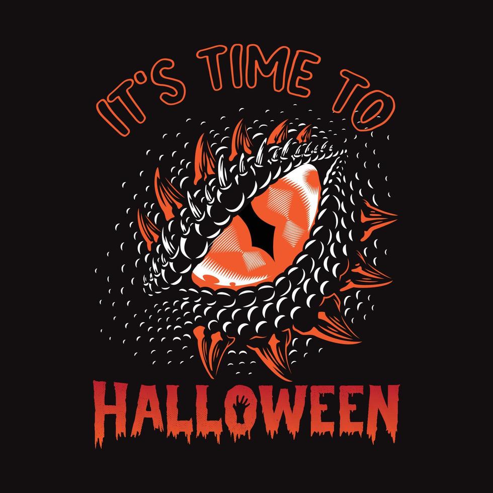 conception de t-shirt d'halloween vecteur