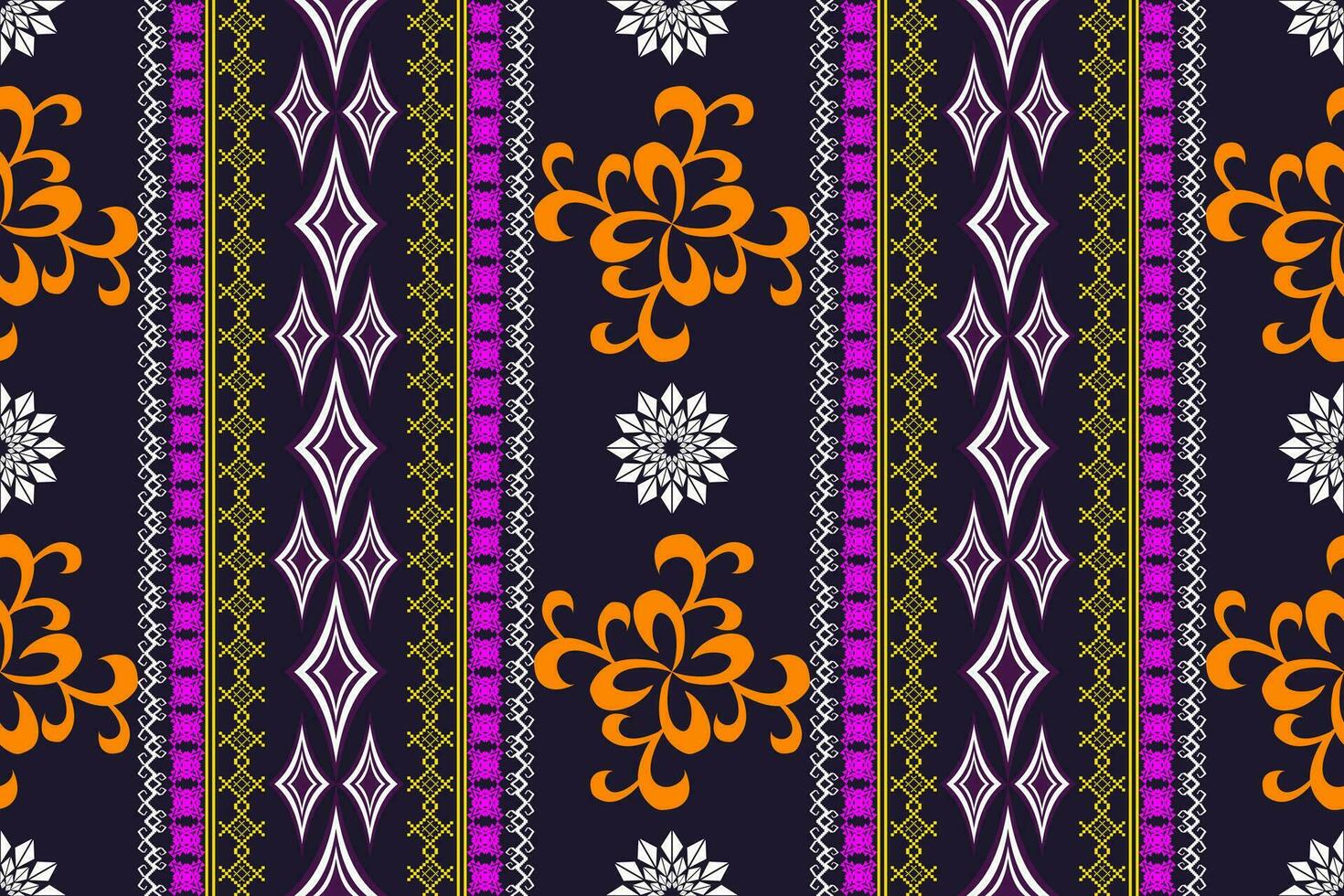 motif d'art traditionnel oriental ethnique géométrique.figure style de broderie tribale.design pour le fond, le papier peint, les vêtements, l'emballage, le tissu, l'élément, l'illustration vectorielle. vecteur