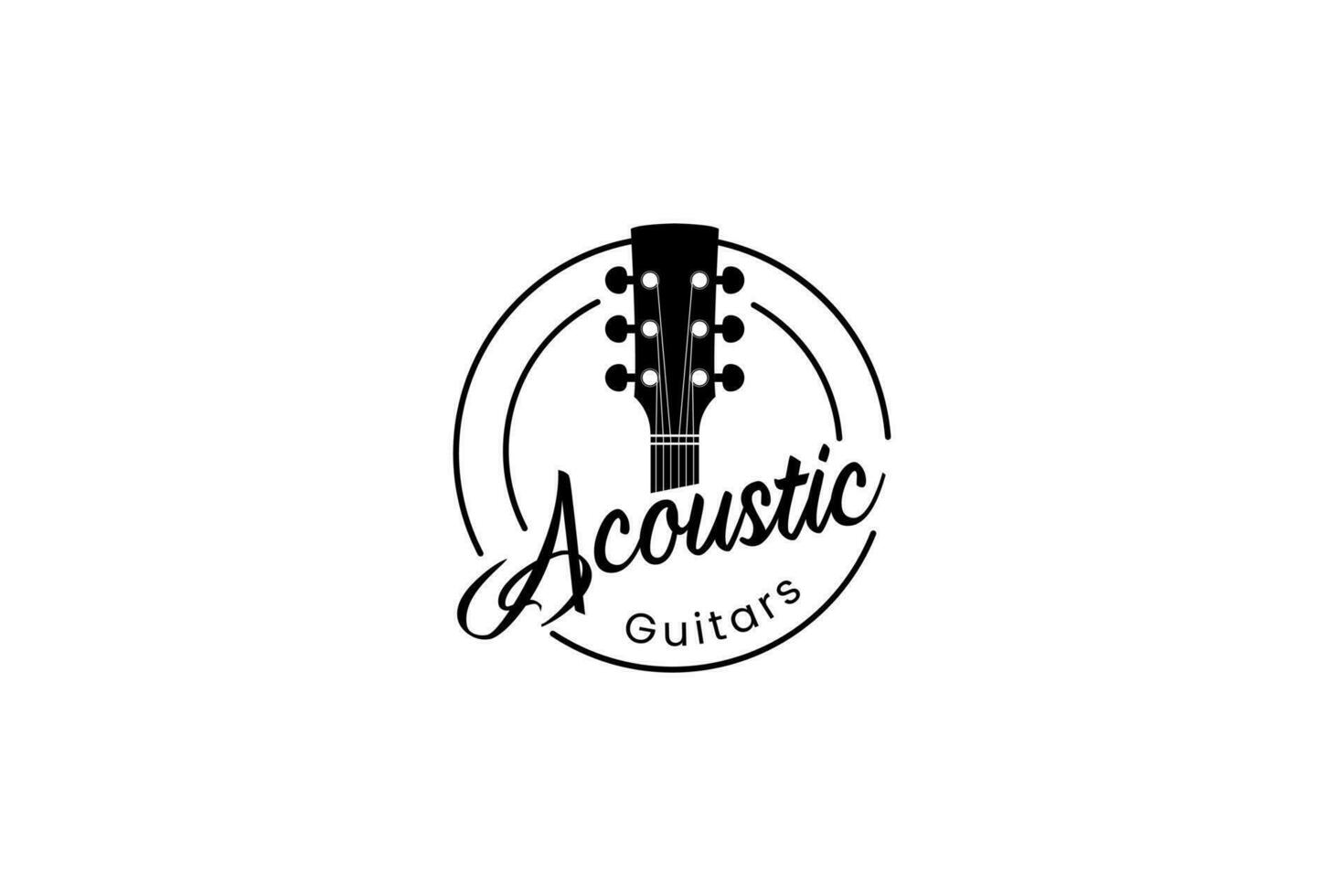 guitare logo vecteur icône illustration