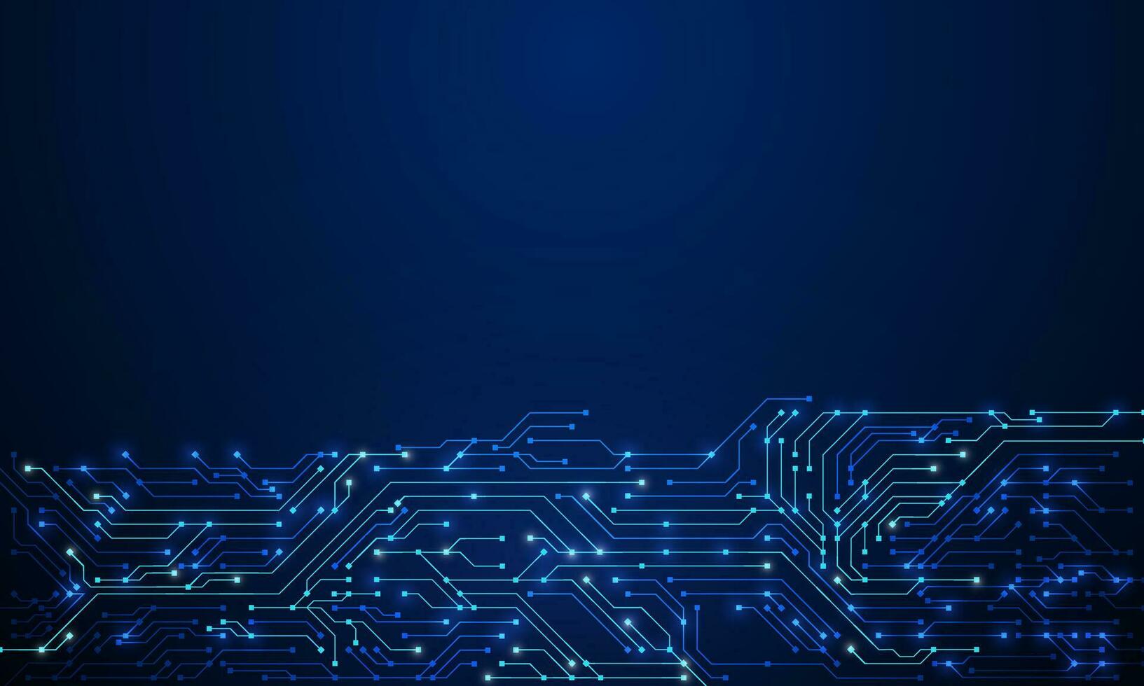 La technologie abstrait circuit planche texture Contexte. haute technologie futuriste circuit planche bannière fond d'écran. numérique données. ingénierie électronique carte mère illustration vecteur