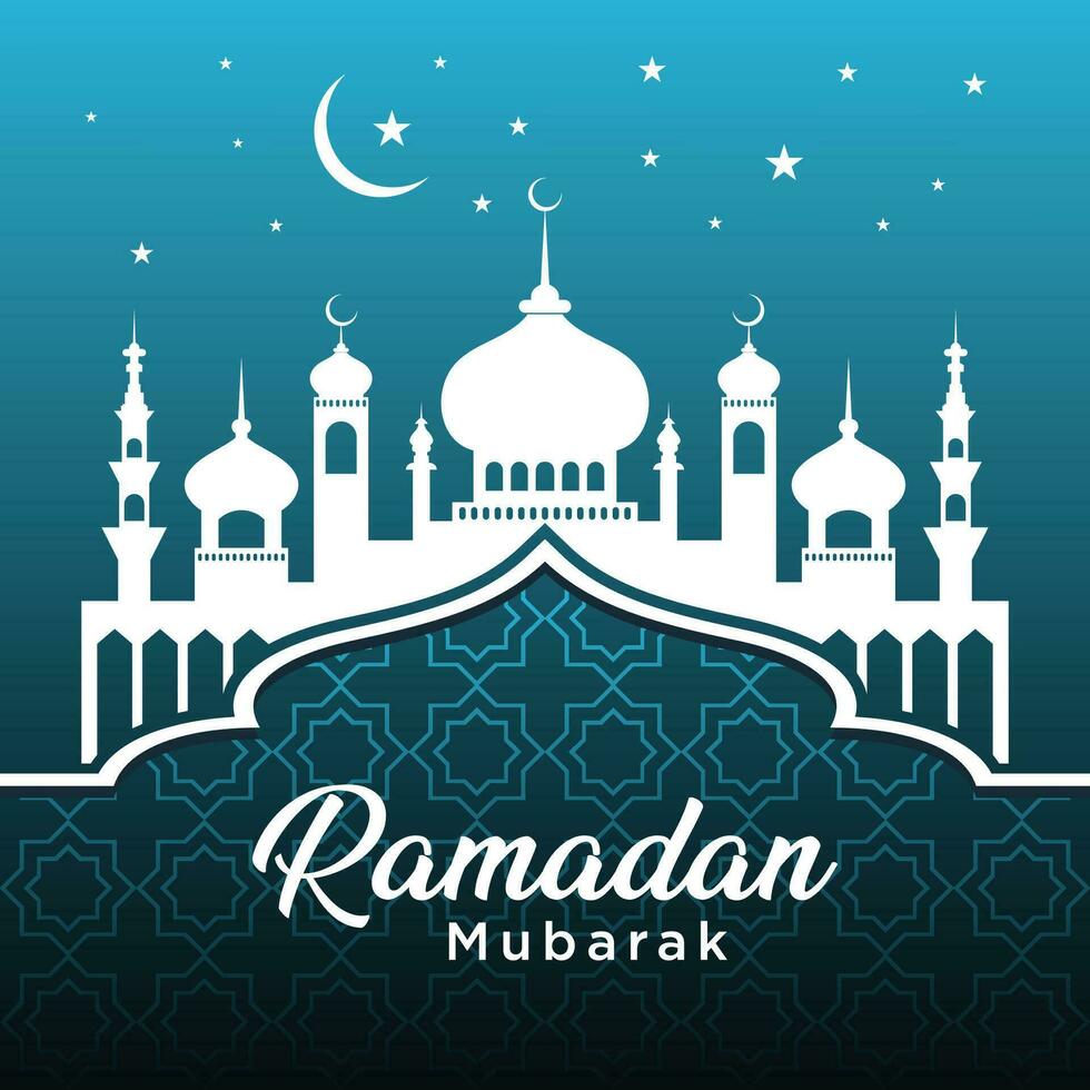 carte de voeux de ramadan. Ramadan Mubarak. vecteur