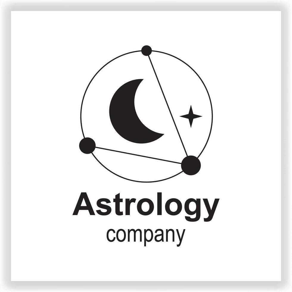 vecteur astrologie logo conception modèle prime élégant vecteur eps dix