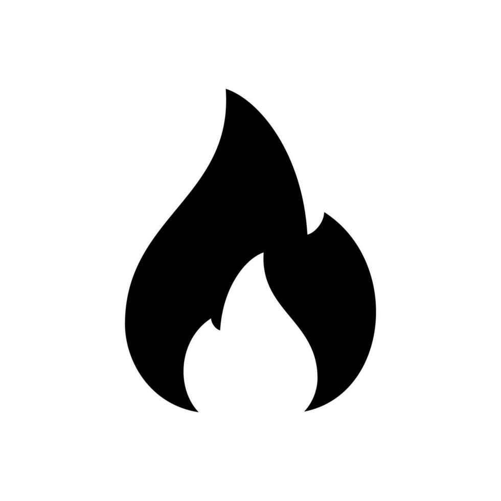 Feu icône. brillant brûlant flamme et feu icône. brûler signe. vecteur illustration