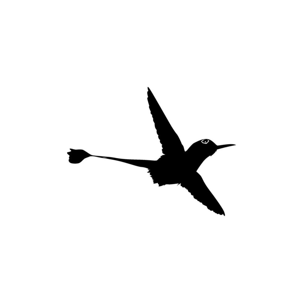 en volant colibri silhouette, pouvez utilisation art illustration, site Internet, logo gramme, pictogramme ou graphique conception élément. vecteur illustration