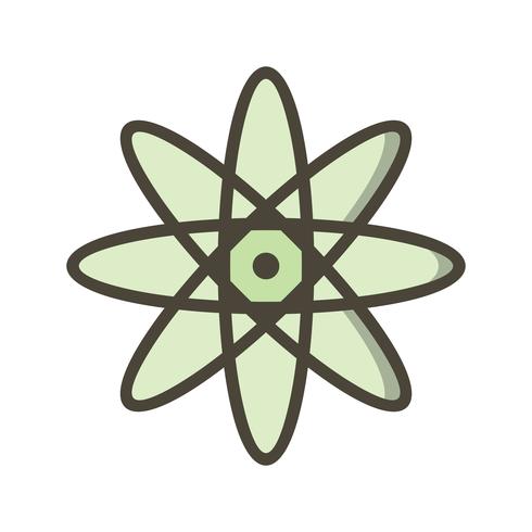 Icône de vecteur d&#39;atome