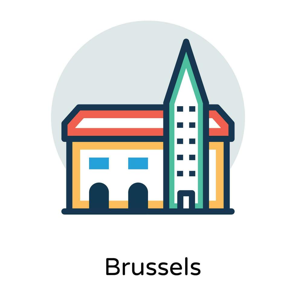 branché Bruxelles concepts vecteur