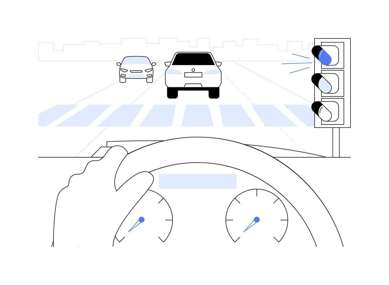 ville route abstrait concept vecteur illustration.