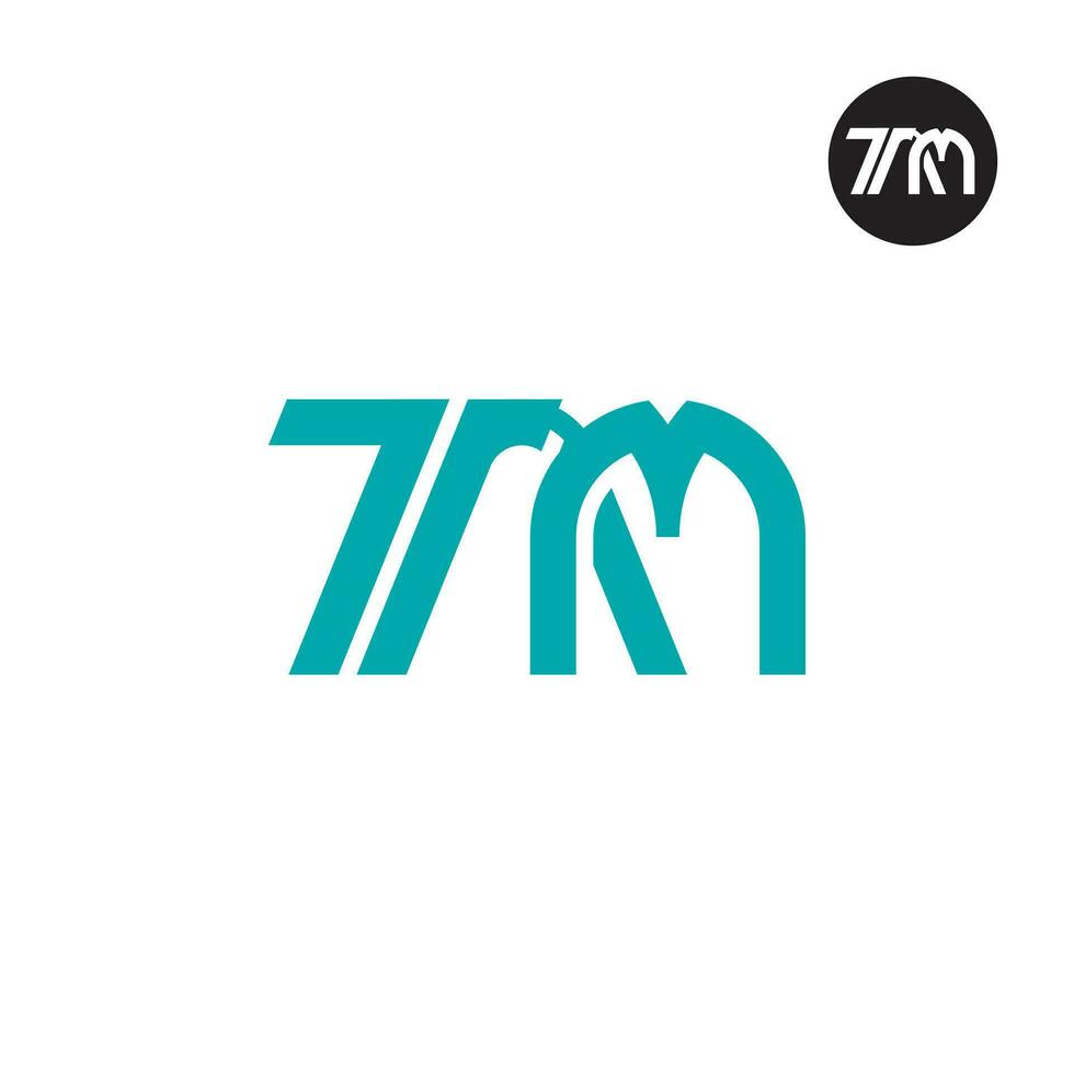 lettre tam monogramme logo conception vecteur