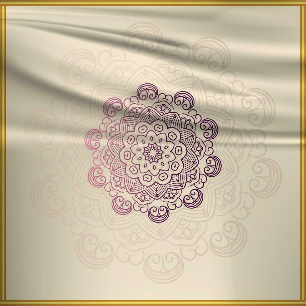 luxe mandala Contexte avec d'or arabesque modèle arabe islamique est style, décoratif mandala. mandala pour imprimer, affiche, couverture, brochure, prospectus, bannière, calligraphique, vecteur art