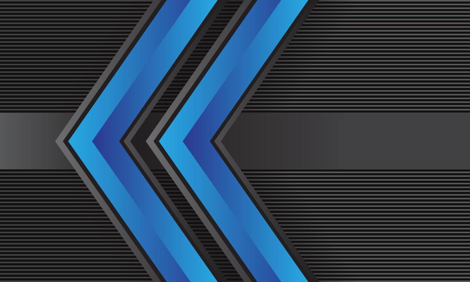 abstrait double flèche bleue direction sur les lignes grises motif technologie futuriste design créatif fond vecteur