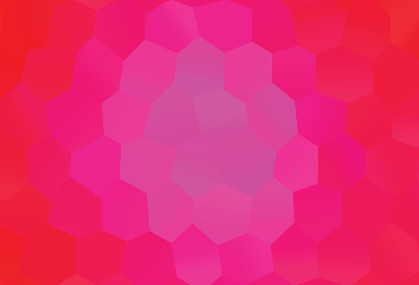 modèle vectoriel rose clair avec des hexagones colorés.