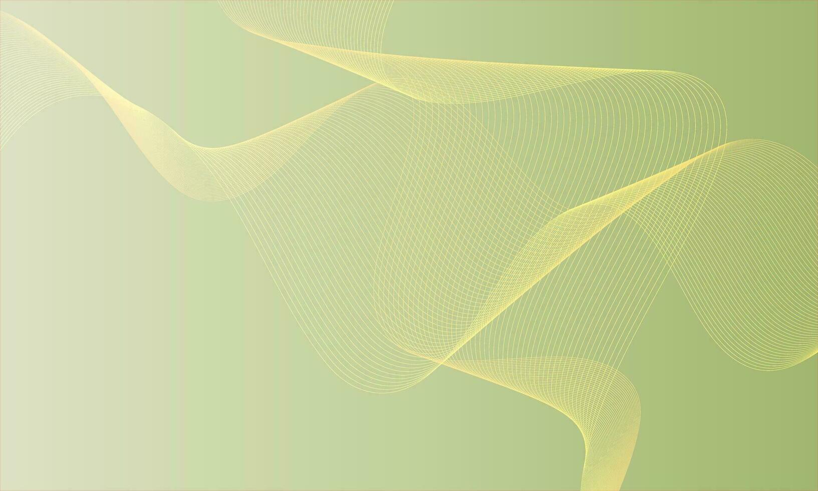 moderne Facile abstrait jointes Jaune olive Couleur ondulé air ligne modèle art travail vecteur