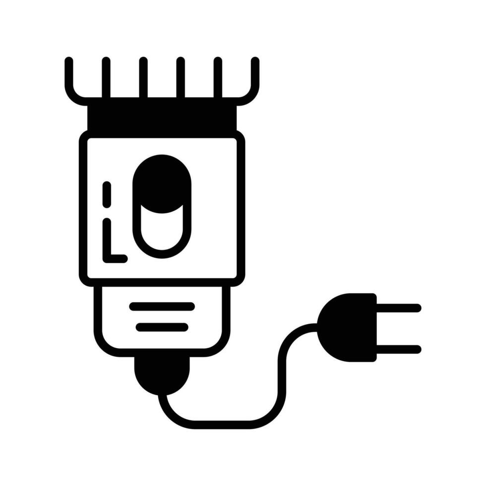 électrique le rasoir, rasage machine, cheveux tondeuse, cheveux rasage machine vecteur conception