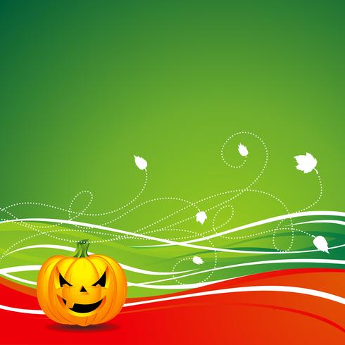 illustration vectorielle sur un thème d&#39;halloween à la citrouille vecteur