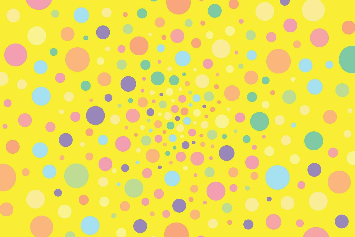 prime Contexte avec polka points dans très de fête couleurs vecteur