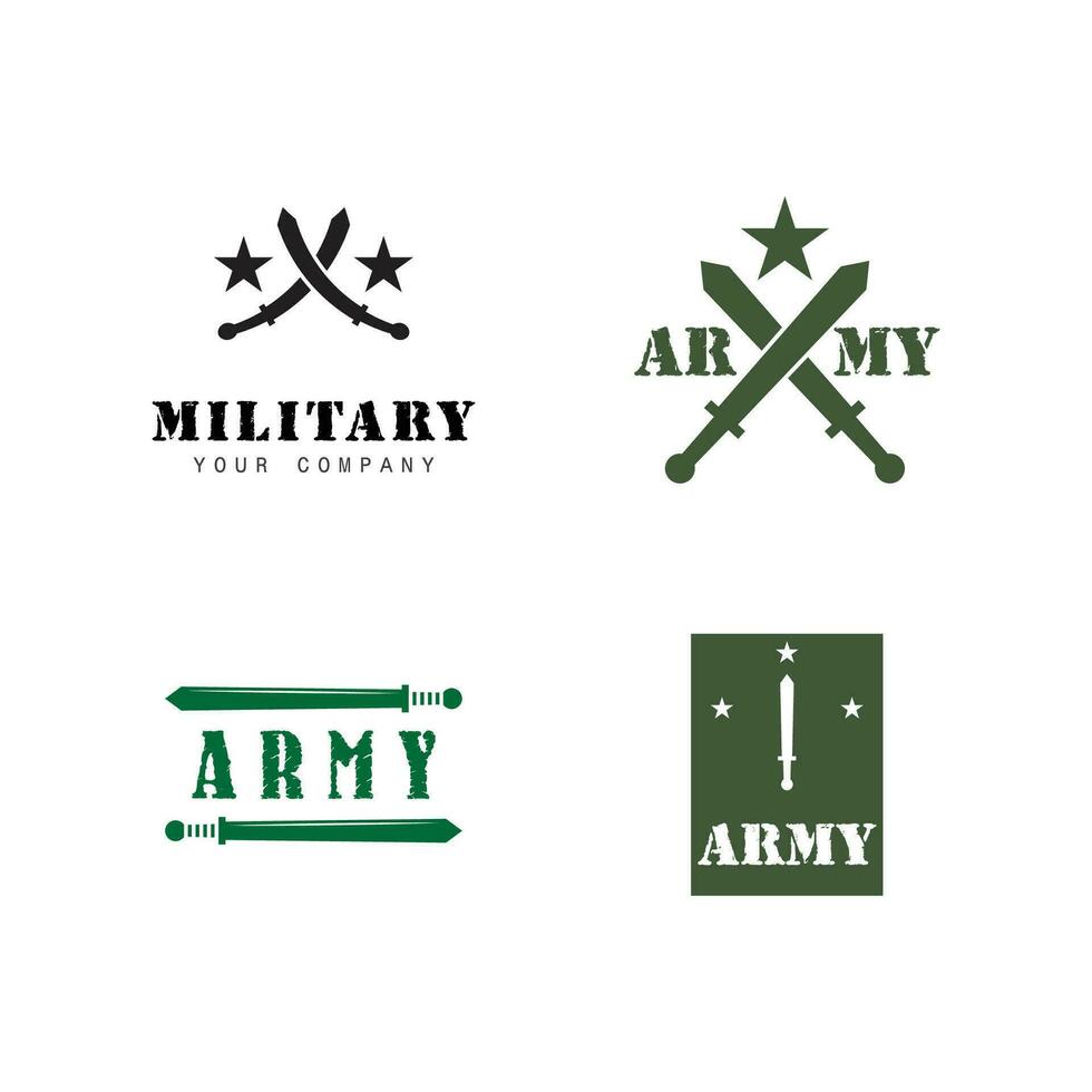 armée logo vecteur militaire modèle symbole conception