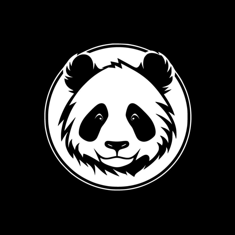 Panda, minimaliste et Facile silhouette - vecteur illustration