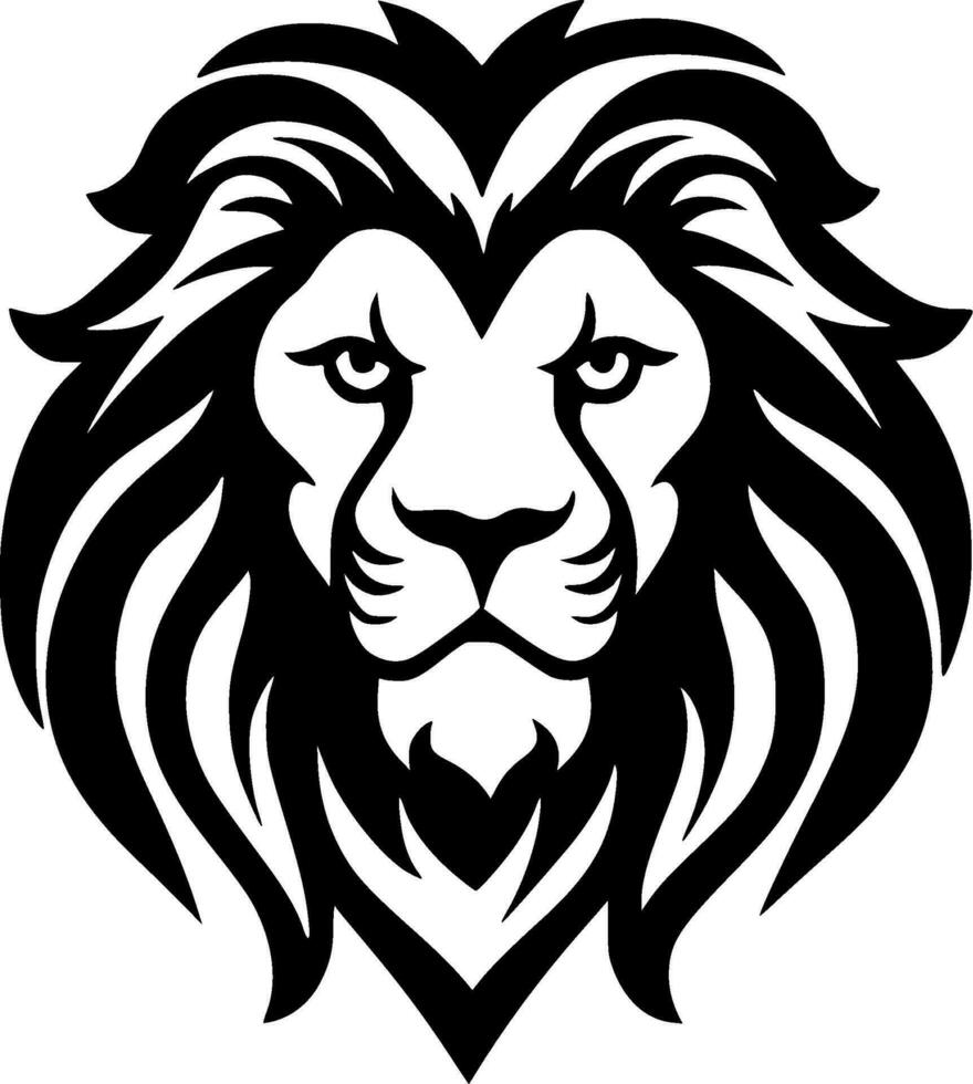 Lion - minimaliste et plat logo - vecteur illustration