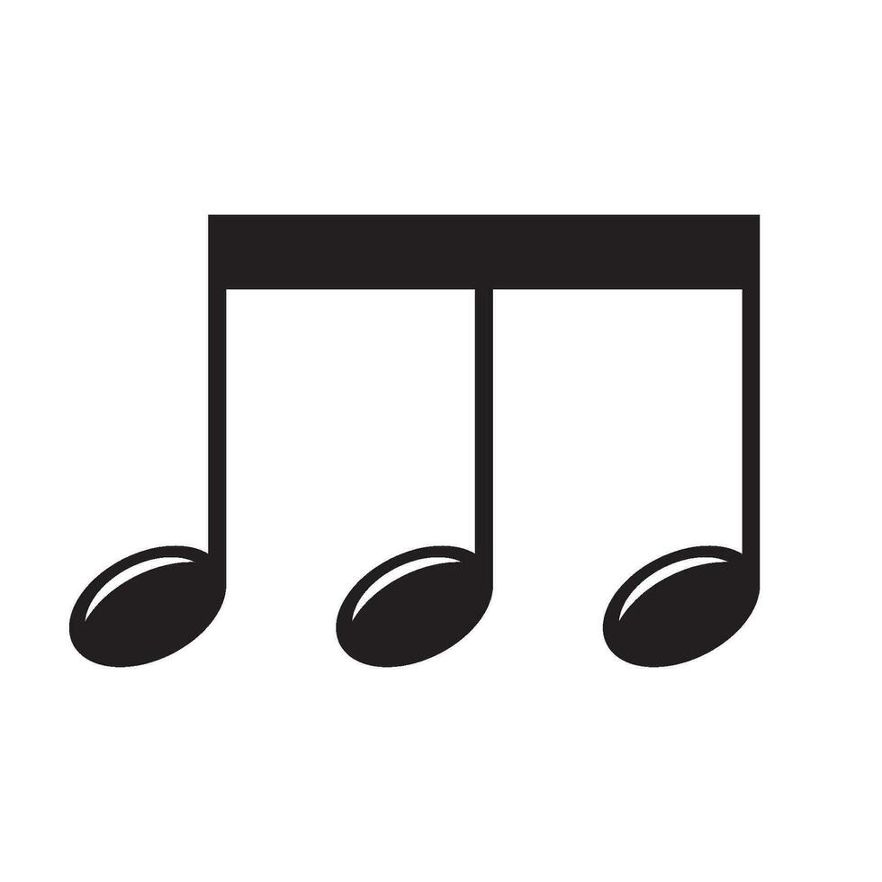 icône de note de musique vecteur