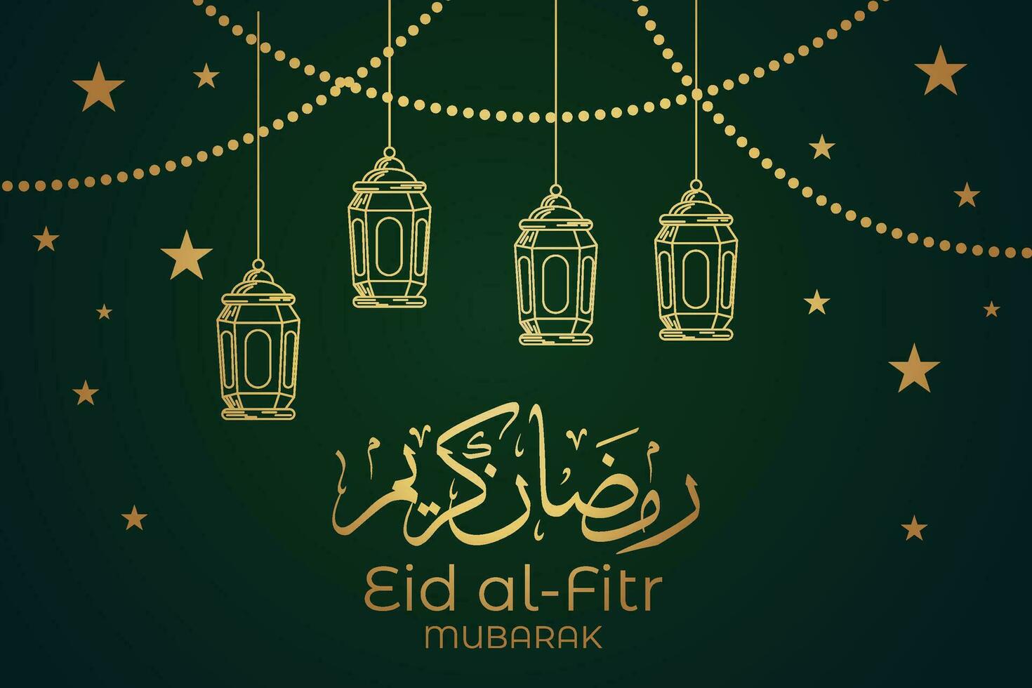 eid al-fitr mubarak salutation carte avec mosquée et arabe texte vecteur