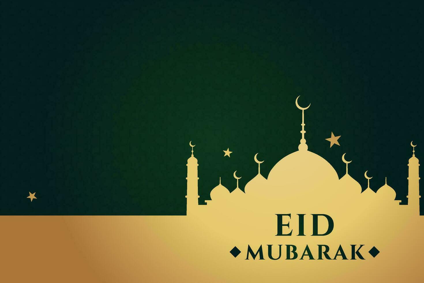 eid al-fitr mubarak salutation carte avec mosquée et arabe texte vecteur