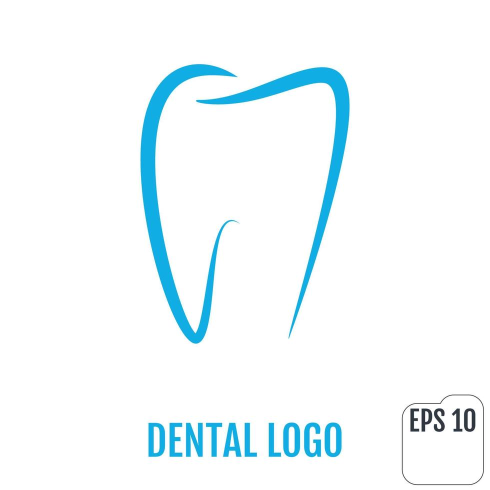 logo dentaire. conception d'icône de clinique dentaire. dent vecteur