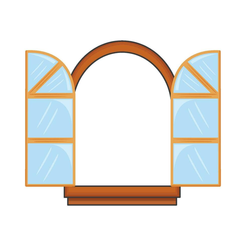 illustration de fenêtre vecteur