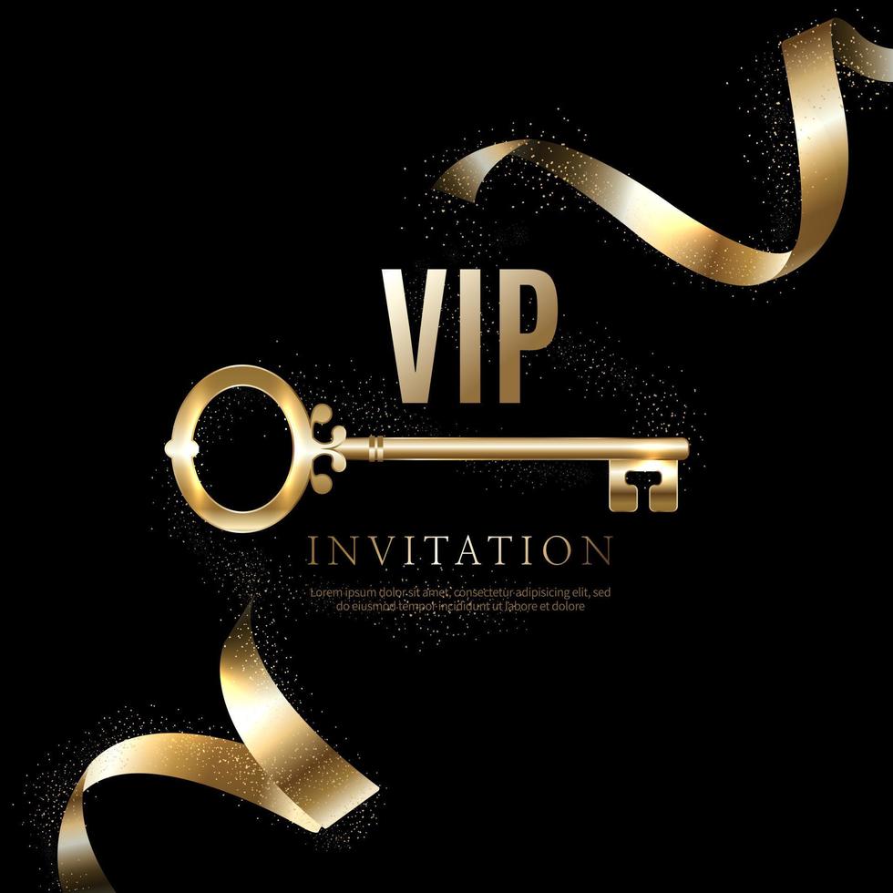 invitations vip de luxe et arrière-plans de coupon vecteur