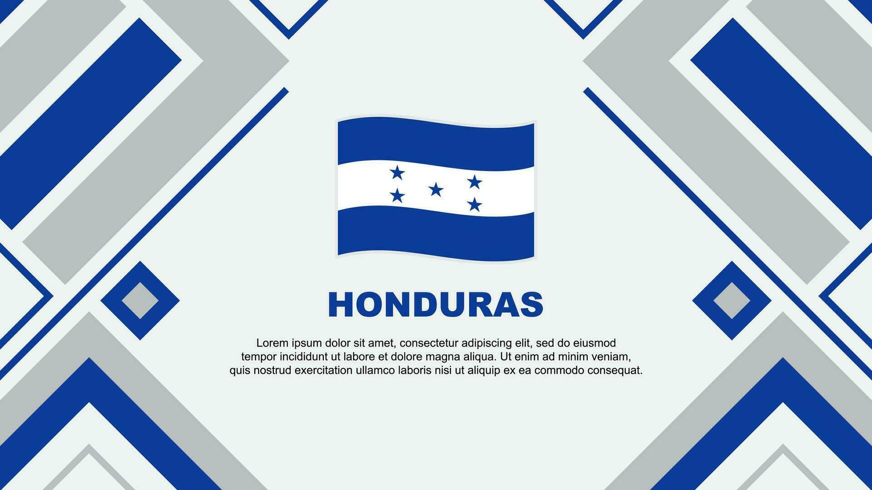 Honduras drapeau abstrait Contexte conception modèle. Honduras indépendance journée bannière fond d'écran vecteur illustration. drapeau