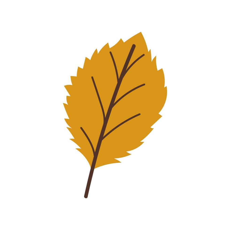 congé d'automne, icône jaune. ligne simple, contour de couleur laisse des icônes pour ui et ux, site Web ou application mobile. illustration vectorielle vecteur