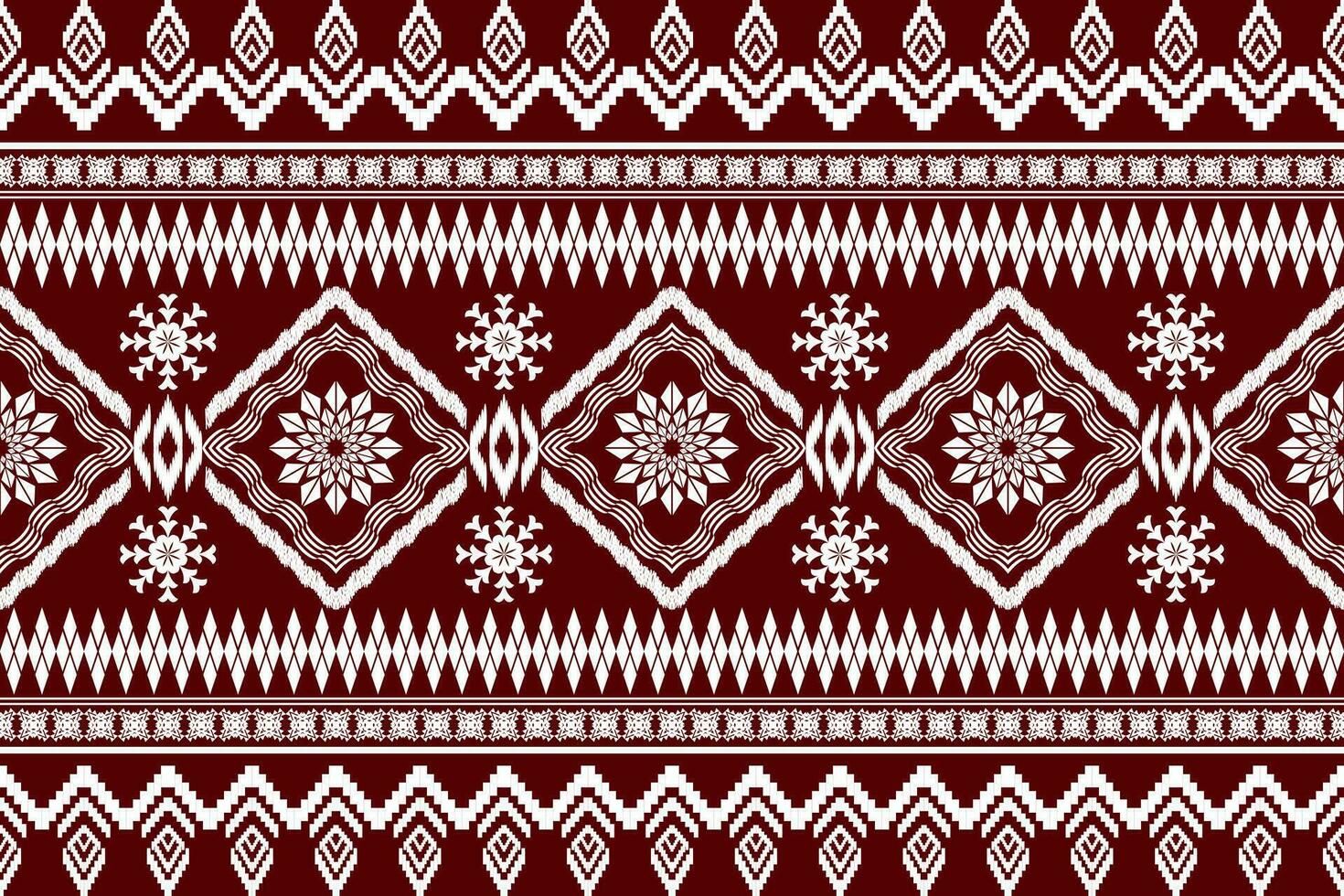 ethnique figure aztèque broderie style. géométrique ikat Oriental traditionnel art conception des motifs pour ethnique arrière-plan, papier peint, mode, vêtements, emballage, tissu, élément, sarong, graphique, vecteur illustration