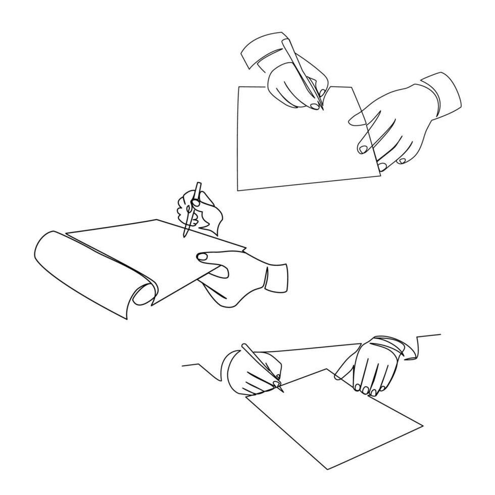 illustration vectorielle mains vecteur