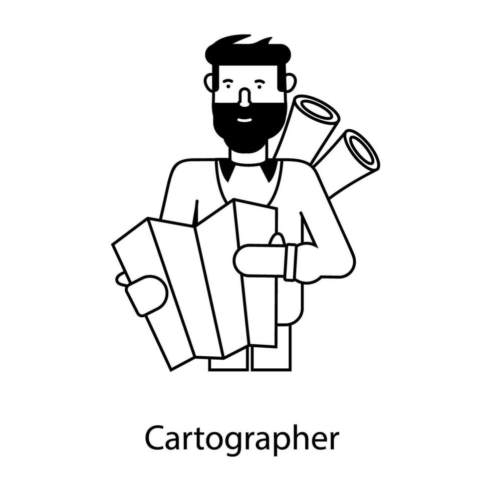 branché cartographe concepts vecteur