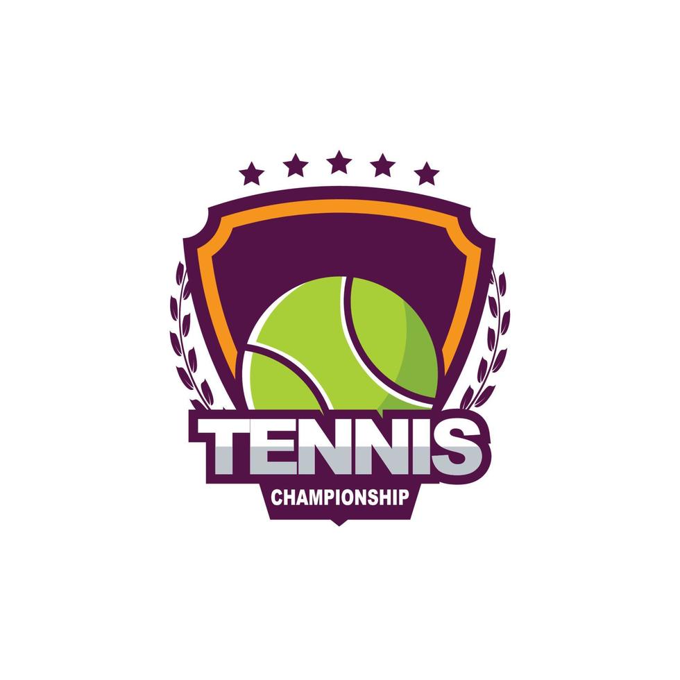 tennis logo sport insigne logo américain sport vecteur