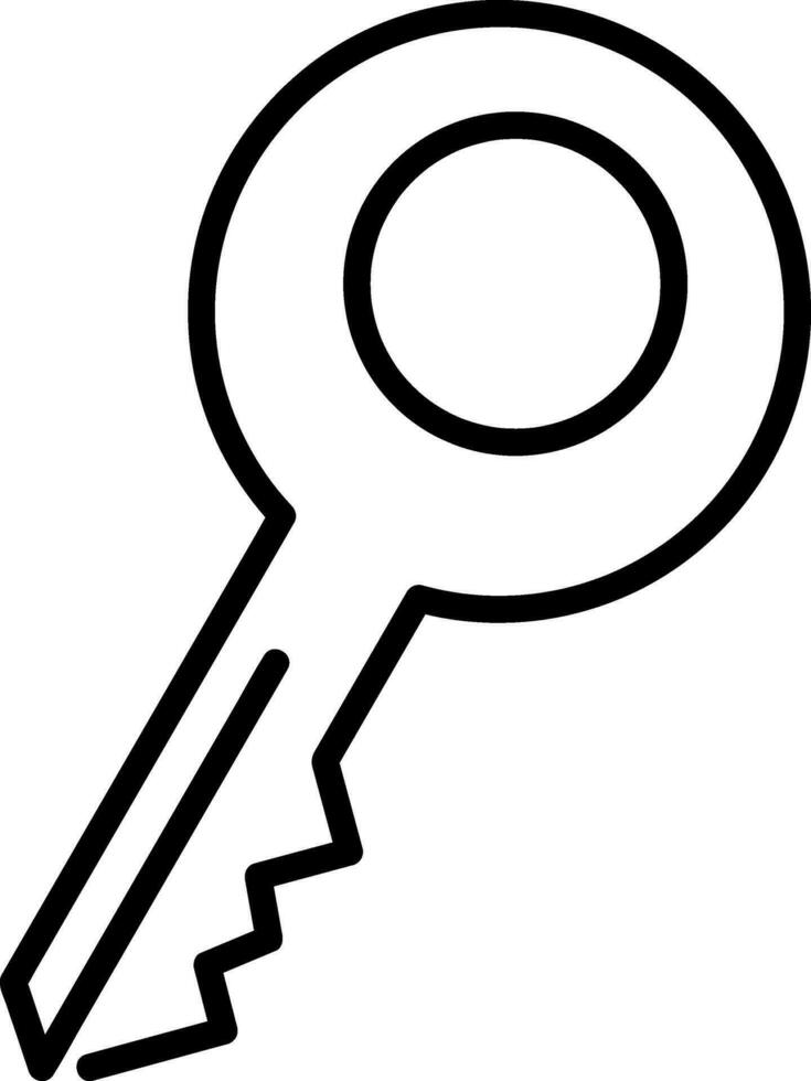 contour icône esquisser clé clipart vecteur