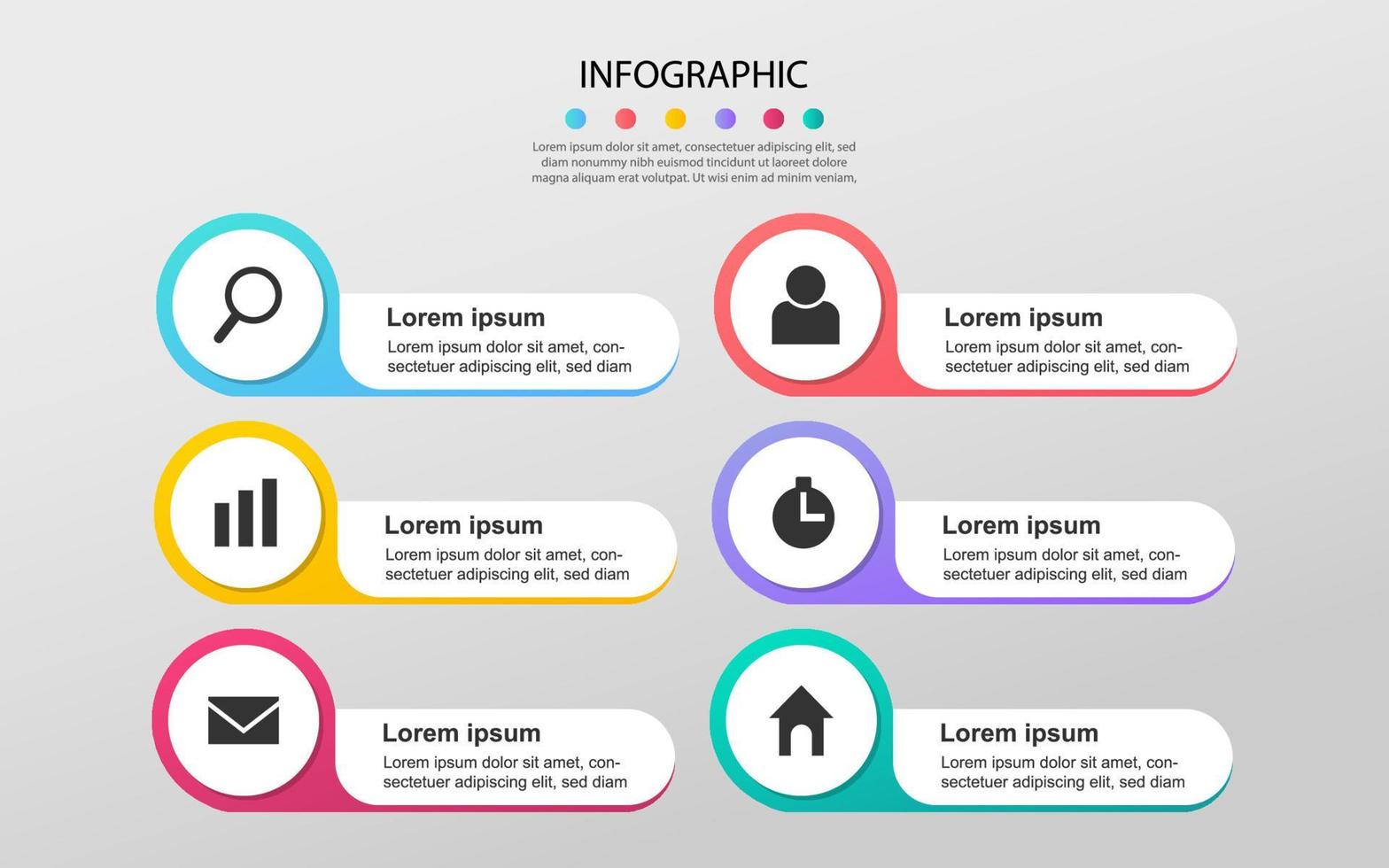 visualisation de données d'entreprise moderne. diagramme de processus. éléments abstraits du graphique, diagramme avec étapes, options. modèle d'affaires vectoriel pour la présentation. concept créatif pour infographie