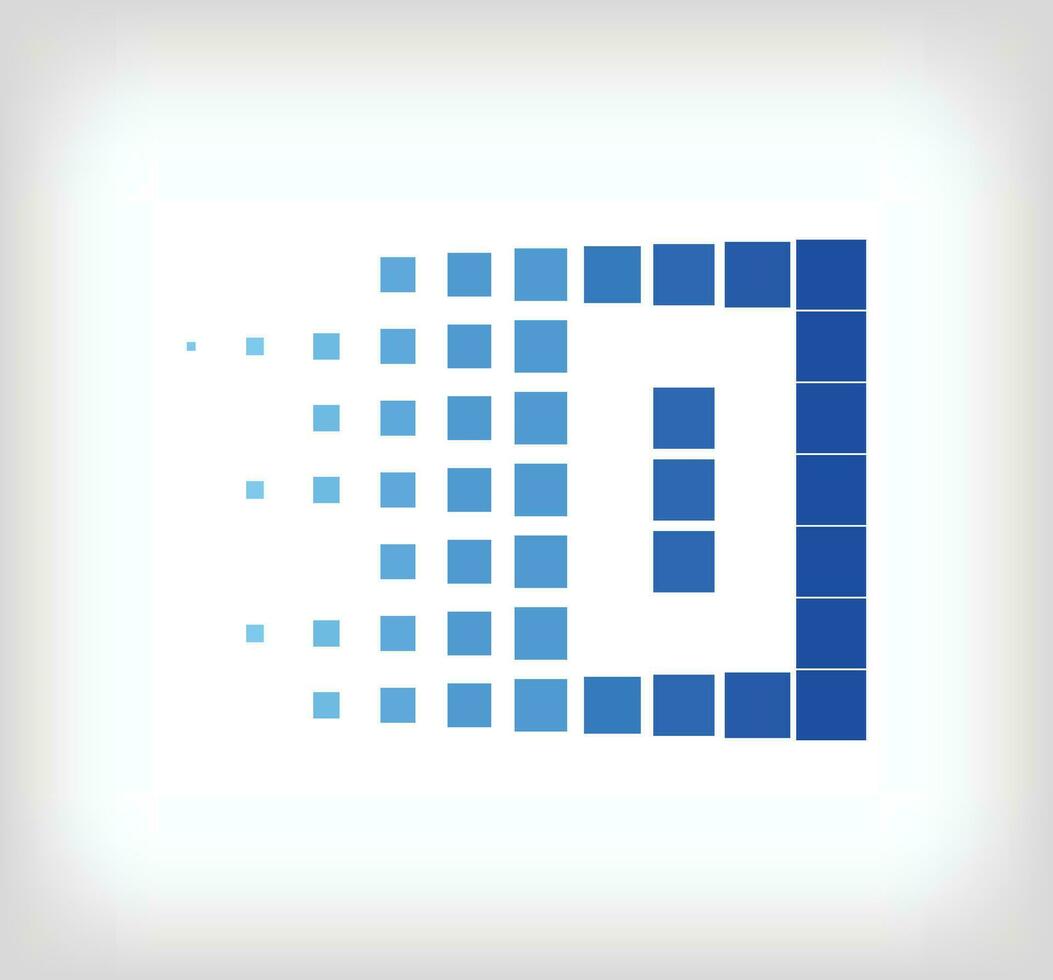 unique Créatif numérique nombre 0 logo. La technologie entreprise logo modèle avec pixel art et épars Les figures. vecteur