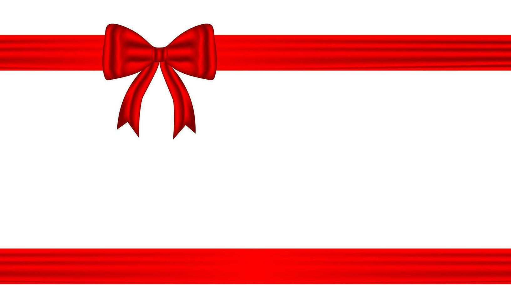rouge arc et soie luxe éléments avec horizontal et verticale traverser ruban de fête décor pour vacances élégant cadeau carte ruban pour décorer mariage cartes, ou site Internet vecteur