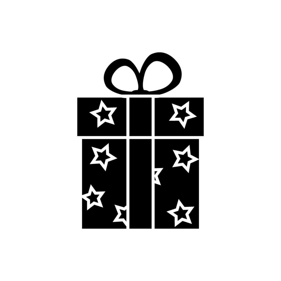 Noël présente icône vecteur. Noël boîte illustration signe. Noël cadeau symbole. Noël logo. vecteur