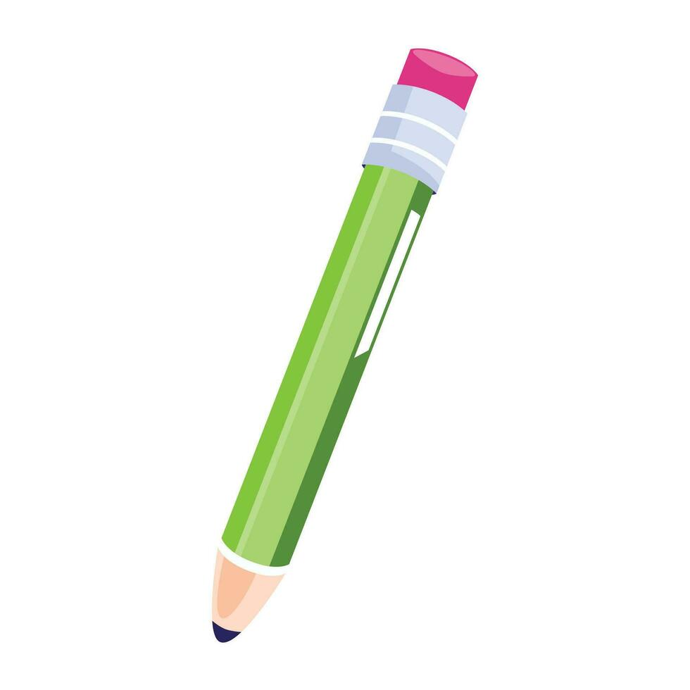 crayon de vecteur isolé sur fond blanc