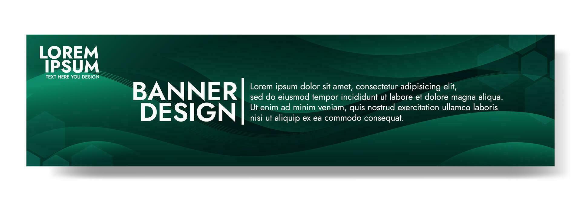 abstrait foncé vert bannière Couleur avec une unique ondulé conception. il est idéal pour création œil contagieux en-têtes, promotionnel bannières, et graphique éléments avec une moderne et dynamique regarder. vecteur