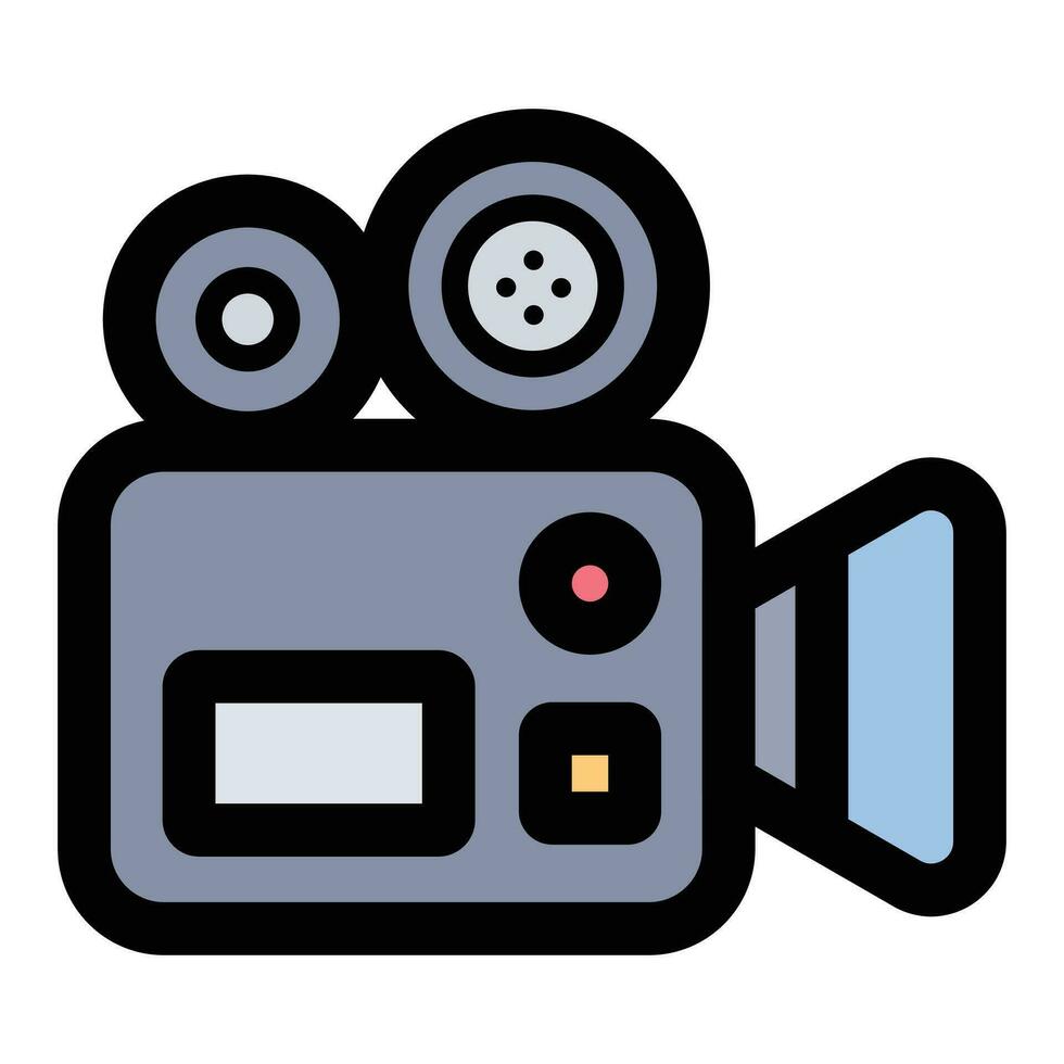 vidéo caméra icône conception et vecteur illustration.