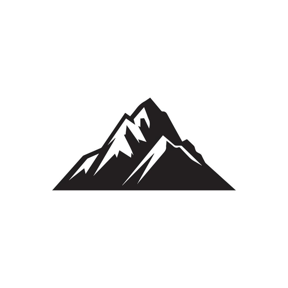 Montagne icône logo modèle vecteur illustration conception.
