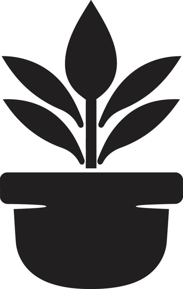 verdure gloire iconique plante vecteur flore fleurir plante logo conception