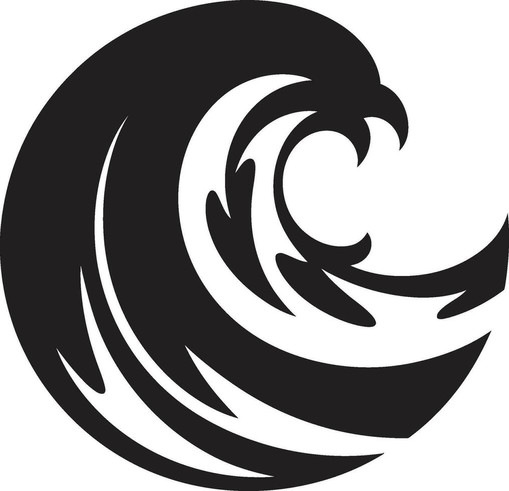 minimaliste mouvement logo vecteur icône liquide Langue l'eau vague emblème conception