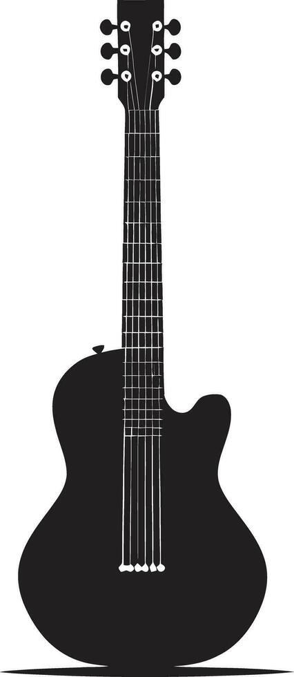 acoustique talent artistique guitare emblème conception accord chroniques guitare icône vecteur symbole