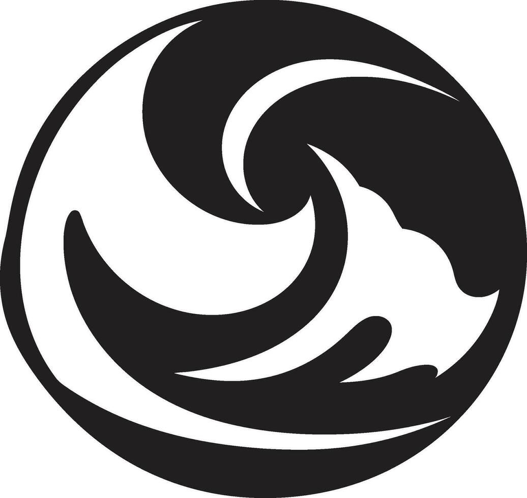 minimaliste mouvement logo conception vecteur liquide Langue l'eau vague emblème conception